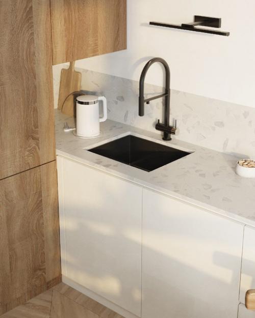 Современный стиль в дизайне кухни - гостиной, площадью - 16. 05