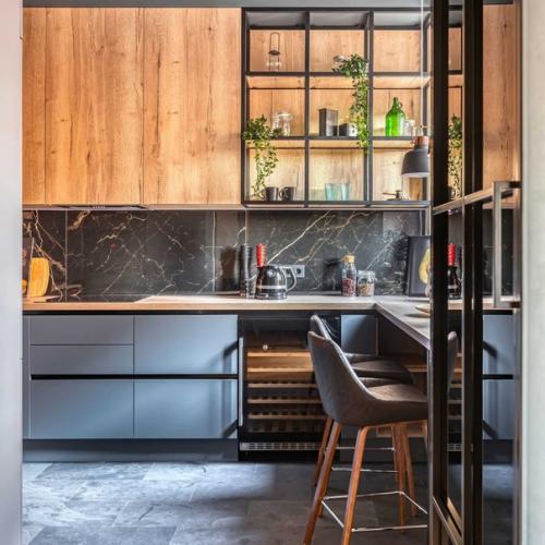 Интерьер кухни - гостиной. 04