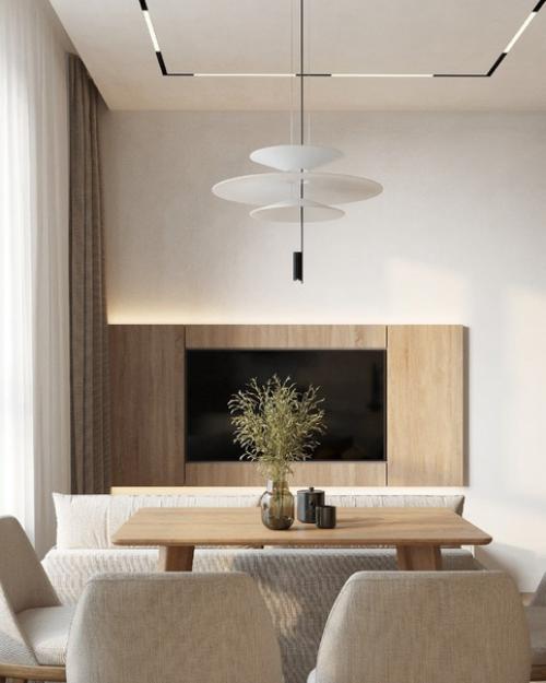 Современный стиль в дизайне кухни - гостиной, площадью - 16. 07