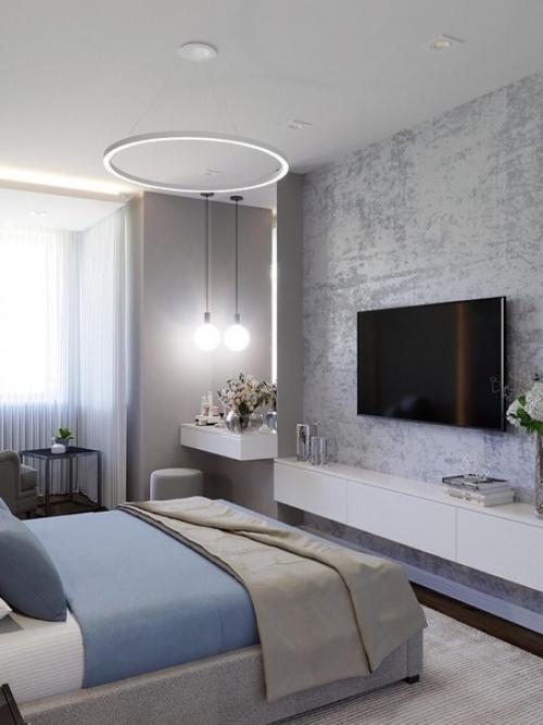 В каком цветовом решении эта спальня вам больше нравится? 02