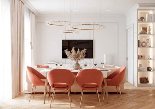 Интерьер двухкомнатной квартиры в приятных пастельных тонах. 01