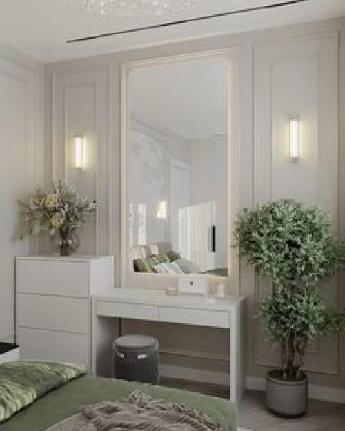 Дизайн спальни в светлых тонах. 02