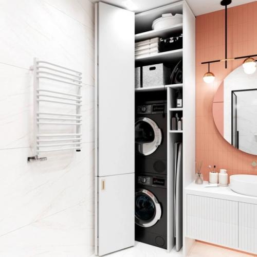 Интерьер двухкомнатной квартиры в приятных пастельных тонах. 06