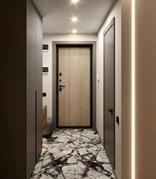 Интерьер квартиры в коричневых оттенках.