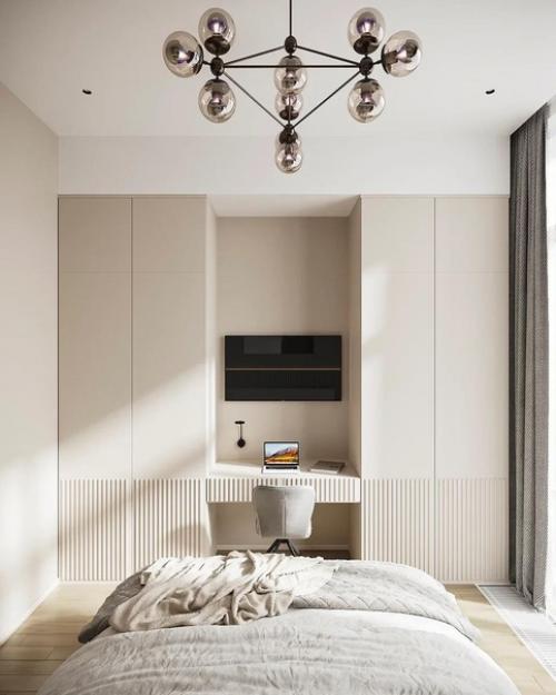 Дизайн квартиры.  Отличные решения для помещений с высокими потолками. 02