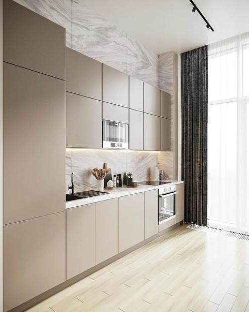 Дизайн квартиры.  Отличные решения для помещений с высокими потолками. 03