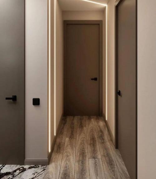 Интерьер квартиры в коричневых оттенках. 01