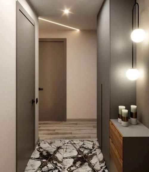 Интерьер квартиры в коричневых оттенках. 05