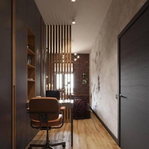 Спальня в квартире в стиле лофт. 05