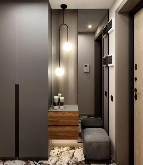 Интерьер квартиры в коричневых оттенках. 07