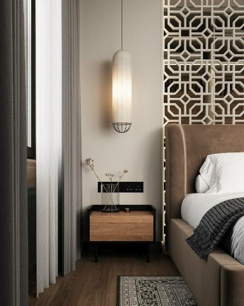 Современный интерьер выполнен в элегантной и сдержанной стилистике с акцентом на благородные материалы и продуманную геометрию пространства. 03