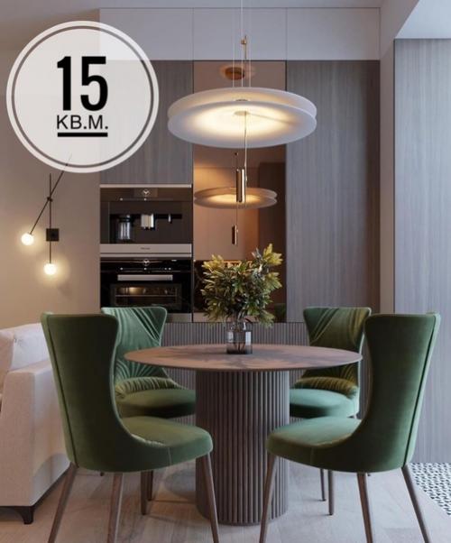 Кухня - гостиная площадью 15 кв.