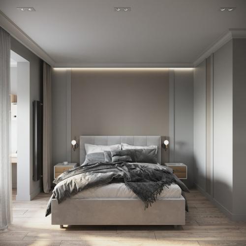 Спальня в стиле минимализм. 01