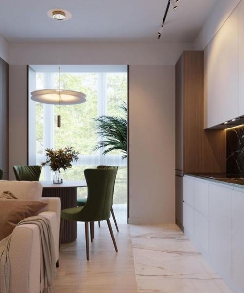 Кухня - гостиная площадью 15 кв. 03