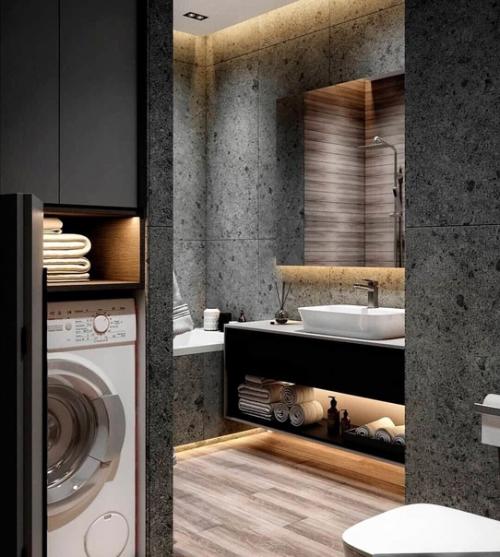 Проект ванной комнаты в ЖК Город - Парк Первый Московский. 03