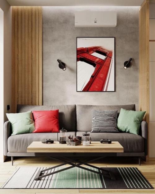 Интерьер квартиры - студии, площадью 25 кв. 03