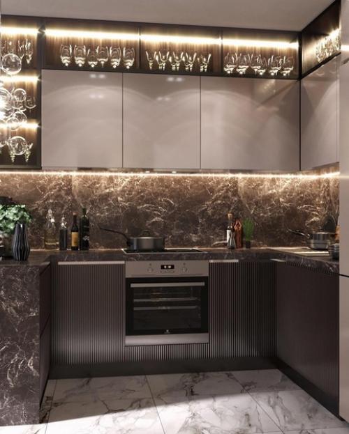 Кухня - гостиная на контрасте. 02