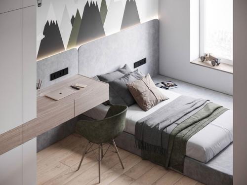 Практичный современный интерьер квартиры площадью 110 кв. 05