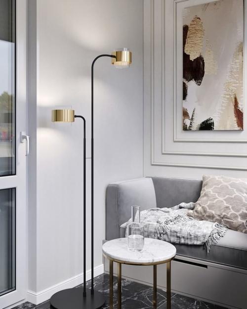 Красивый и стильный балкон для отдыха. 01