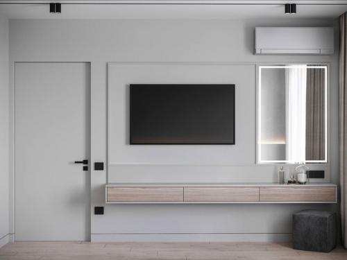 Практичный современный интерьер квартиры площадью 110 кв. 03