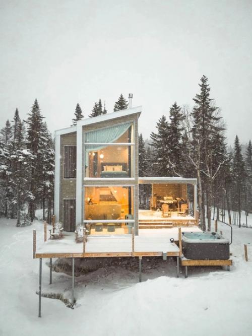 Дизайнерский мини - дом с видом на горы. 09