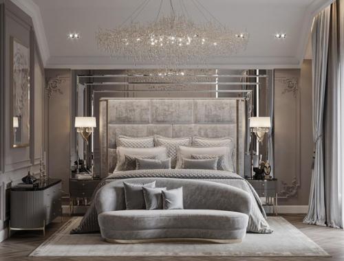 Спальня в загородном доме.