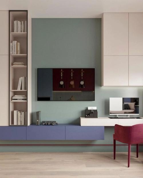 Потрясающий интерьер кухни - гостиной. 06