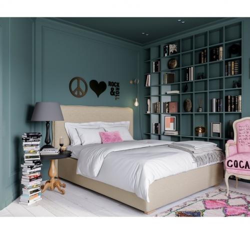 Нереально дерзкий, смелый и цветной проект спальни. 02