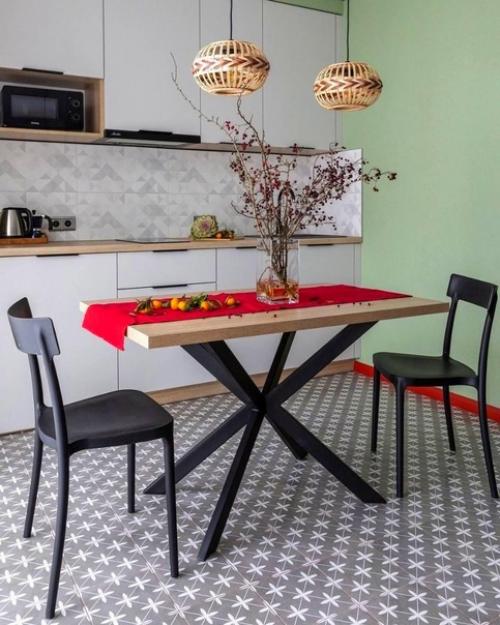 Интерьер в апартаментах площадью 69 кв. 06