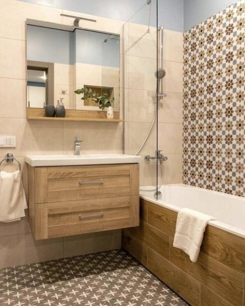 Интерьер в апартаментах площадью 69 кв. 04