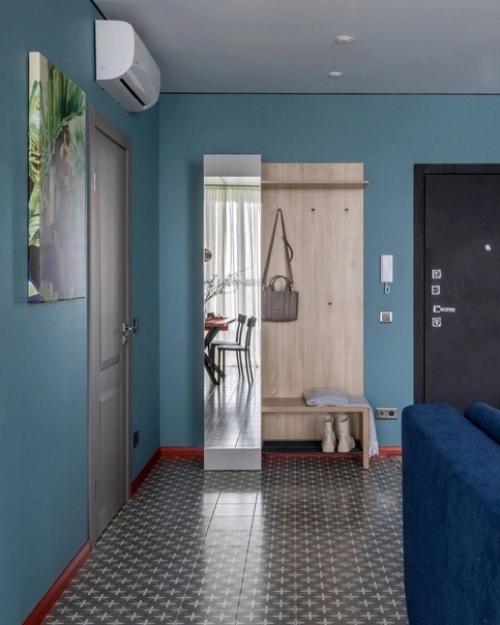 Интерьер в апартаментах площадью 69 кв. 03