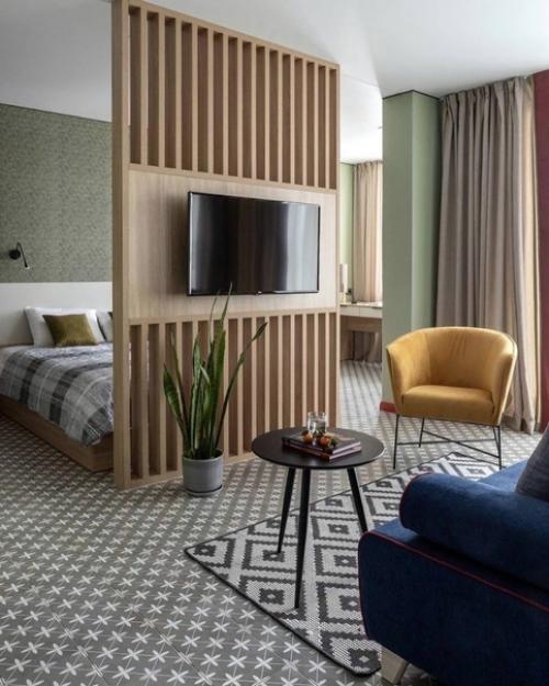 Интерьер в апартаментах площадью 69 кв. 05