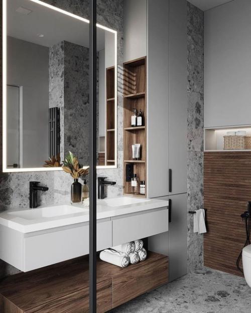 Интерьер квартиры в эко стиле.