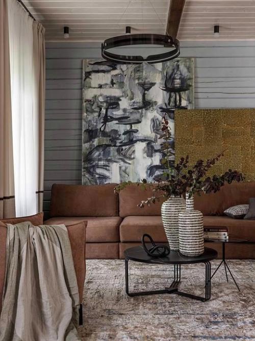 Коричневый с голубым в постельных тонах - это невероятно тёпкое и одновременно свежее сочетание. 03