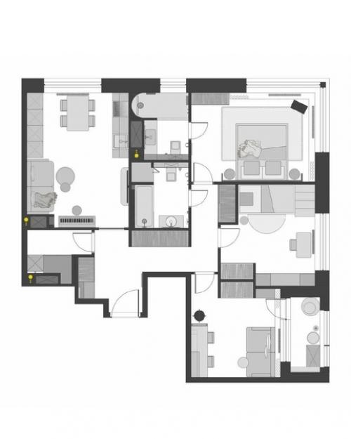 Квартира, площадью - 84, 5 кв. 08