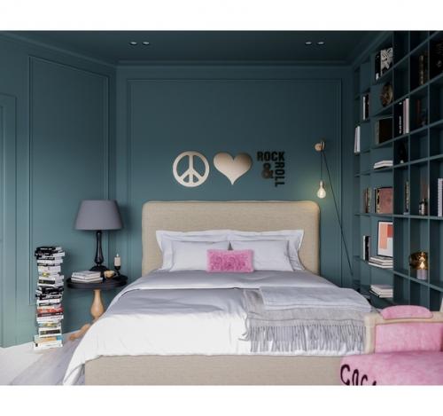 Нереально дерзкий, смелый и цветной проект спальни. 03