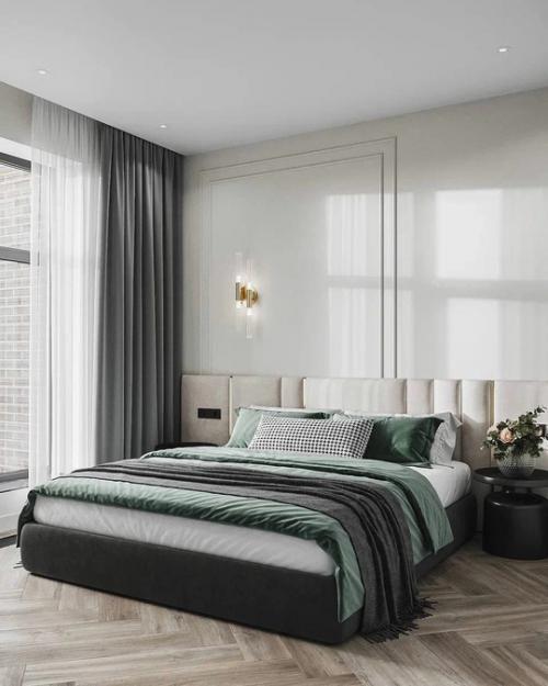 Гостевая спальня в проекте частного дома. 01