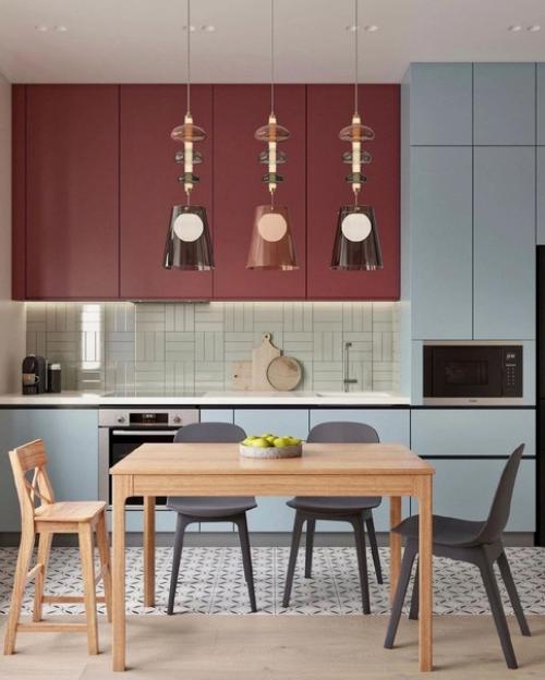 Потрясающий интерьер кухни - гостиной. 
