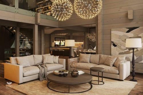 Наконец - то увидела гармоничные рейки в деревянном доме. 01