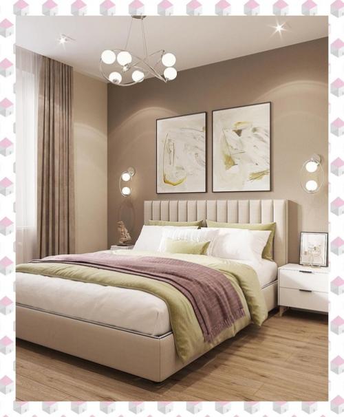 Спальня с рабочим уголком.