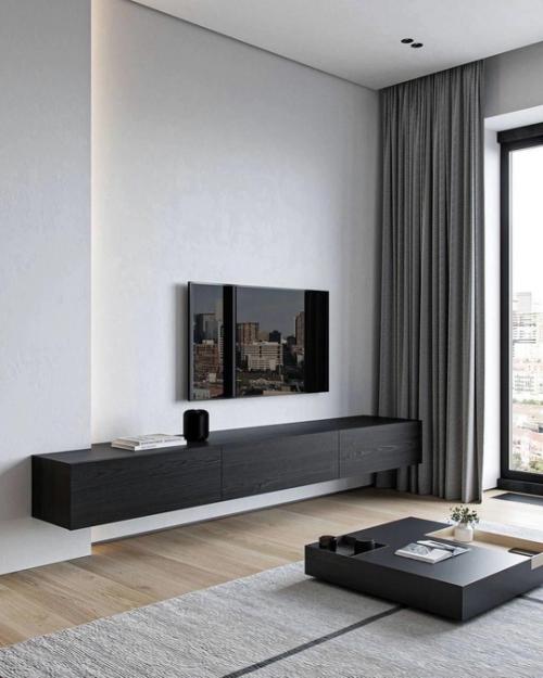 В квартирах интерьер с простым названием Минимализм подразумевает тщательное моделирование пространства. 08