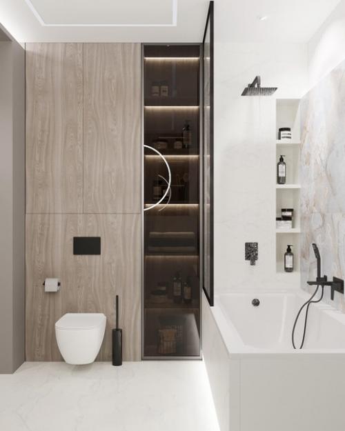 Ванная комната, в которой вместилось все. 04