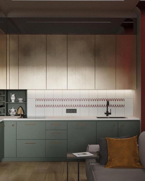 Кухня - гостиная, общая площадь 21, 12 кв. 01