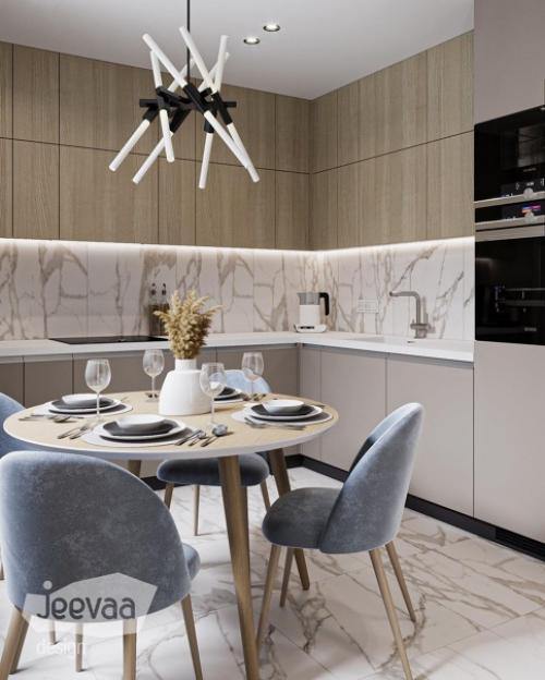 Стильная квартира.  Спокойное сочетание цветовой гаммы. 04