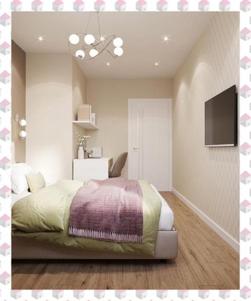 Спальня с рабочим уголком. 01