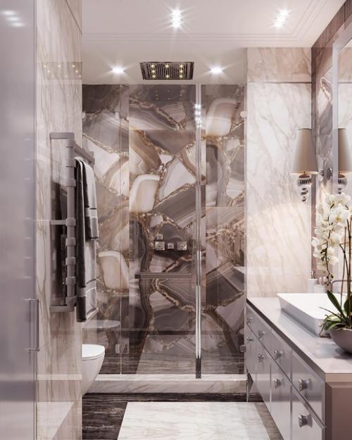 Красивое оформление санузла. 02