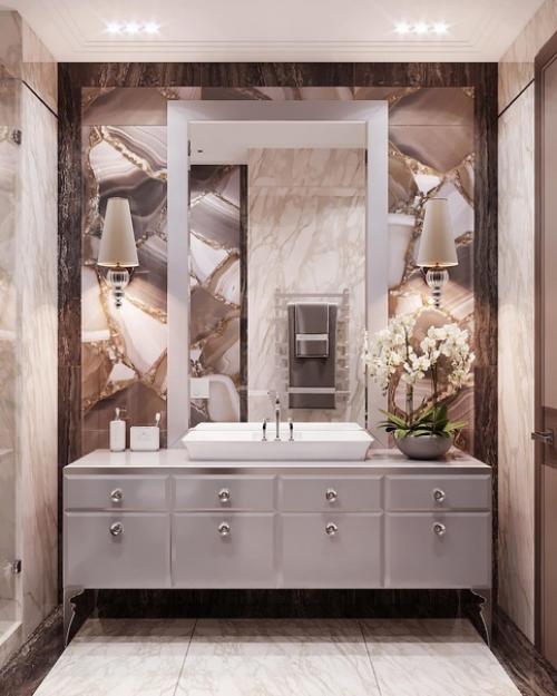 Красивое оформление санузла. 03