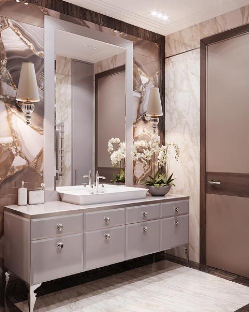 Красивое оформление санузла. 01