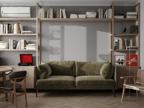 Интерьер квартиры, в котором смелое сочетание стилизованных элементов с современными деталями, придает уникальный характер этому пространству. 01