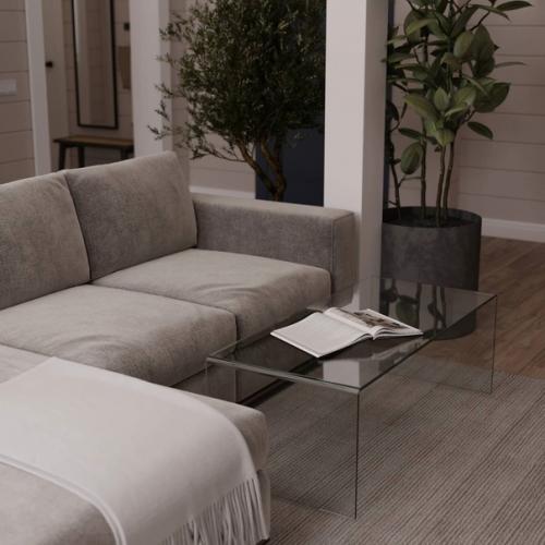 Теплый и уютный интерьер загородного дома. 03